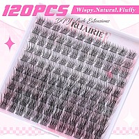 Lash Clusters Eyelash Extensions Wispy Eyelash Clusters Lash Extensions 120Pcs Individual Lashes Natural D Curl Lash Clusters By