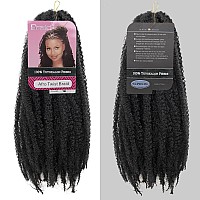 Byksvioc Marley Hair 18 Inch Marley Twist Hair Afro Twist Marley Braiding Hair For Faux Locs Crochet Hair Synthetic Hair Extensi