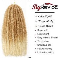 Marley Hair 18 Inch Marley Twist Hair Afro Twist Marley Braiding Hair For Faux Locs Crochet Hair Synthetic Hair Extensions2761