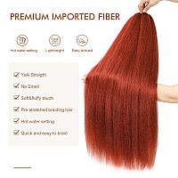 Difunee Prestretched Braiding Hair 30 Inch 8 Packs Orange Super Long Braiding Hair For Twist Or Box Braids Yaki Texture Hot