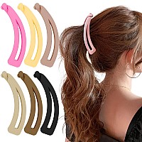 Velscrun Banana Hair Clips For Thick Hair Strong Hold Ponytail 47 Large Banana Clips Matte Banana Claw Clips For Women Girls