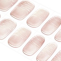 Danni Toni Semi Cured Gel Nail Strips Pink Mirror Enchanted Siren French Gel Nail Stickers Ombre Gel Nail Wraps 28 Stickers