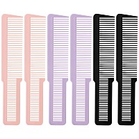 6 Pieces Hair Cutting Comb For Women Professional Barber Combs All Purpose Clipper Comb Hairstylist Hair Comb For Home Salon B