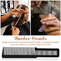 6 Pieces Hair Cutting Comb For Women Professional Barber Combs All Purpose Clipper Comb Hairstylist Hair Comb For Home Salon B