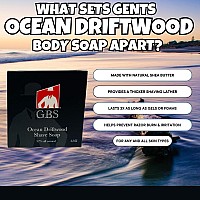 Gbs 97 All Natural Shave Soap Set For Men Ocean Driftwood Limited Edition Shaving Soap