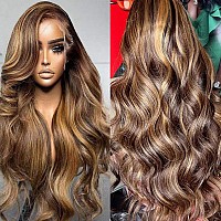 Atilck 360 Lace Front Wigs Human Hair Full Lace Human Hair Wigs Ombre Lace Front Wigs Human Hair 180 Density 427 Colored Honey