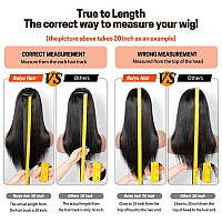 Ruiyu Wig With Bangs Human Hair 180 Density 2X4 Lace Closure Wigs Human Hair Wigs With Bangs Straight Glueless Ready To Wear An