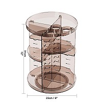 Rotating Makeup Organizer Countertop Diy Adjustable Trays Spinning Skincare Organizers Cosmetic Display Shelf With Perfume B