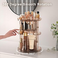 Rotating Makeup Organizer Countertop Diy Adjustable Trays Spinning Skincare Organizers Cosmetic Display Shelf With Perfume B