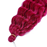 Maysa Hot Pink Ocean Wave Crochet Hair Wavy Crochet Hair 30 Inch Curly Crochet Synthetic Hair Extensions For Women 6Packs Tbhot