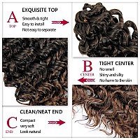 Gogo Curl Crochet Hair For Black Women Beach Curl Crochet Hair Bohemian Crochet Braids Natural Black Deep Wave Braiding Hair Ext