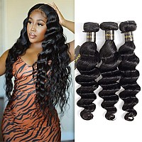 Dong H Hair Loose Deep Wave Bundles 12A Loose Deep Wave Bundles Human Hair 24 24 24 300G 100 Unprocessed Brazilian Virgin Hu