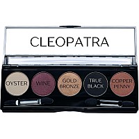 Pure Ziva Cleopatra Shimmer White Purple Burgundy Gold Bronze Black And Copper Penny Vegan Eyeshadow Palette Talc Paraben