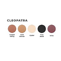 Pure Ziva Cleopatra Shimmer White Purple Burgundy Gold Bronze Black And Copper Penny Vegan Eyeshadow Palette Talc Paraben