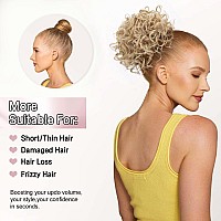 Lommel Messy Hair Bun Hair Piece Drawstring Loose Curly Hair Buns Scrunchies Natural Soft Clip In Hair Extensions Ponytail Thick