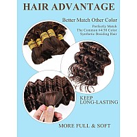 Ombre Braiding Hair 100G 16 Inch P430 Deep Water Wave 2 Bundle Bulk Human Hair For Braiding Brazilian Virgin Highlight Curly Ex