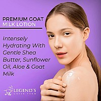 Legends Creek Farm Goat Milk Lotion Moisturizing Goat Milk Body Lotion For Body Hand Face 9 Oz Body Moisturizer With She