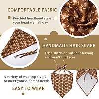 6 Pack Floral Hair Scarf Headband For Women Hair Bandana Headbands Head Wrap Scarves Covers Boho Triangle Kerchief Cute Hair A