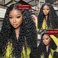 Beauty Forever Pre Everything Water Wave Lace Front Wigs Human Hair 13X4 Hd Lace Glueless Lace Frontal Wigs For Women Pre Plucke