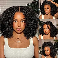 Beauty Forever Bye Bye Knots Wig 7X5 Preeverything 4C Kinky Curly Edges Put On And Go Glueless Wigs With Invisible Knots Pre Cu