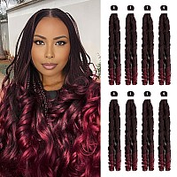 8 Pack French Curly Braiding Hair Pre Stretched 26 80Gpack Premium Kanekalon Pre Stretched Braiding Hair Extensions Profess