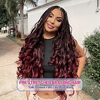 8 Pack French Curly Braiding Hair Pre Stretched 26 80Gpack Premium Kanekalon Pre Stretched Braiding Hair Extensions Profess