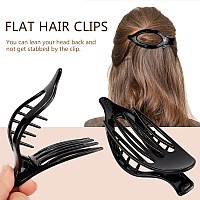 Atoden Flat Hair Clips For Women Lay Flat Hair Claw Clips For Thin Thick Hair 3Pcs French Concord Hair Clips Large Hair Clips Ma