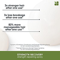 Biolage Strength Recovery Leavein Conditioner Spray Hair Repairing Heat Protectant Detangler Strengthens Prevents Damag