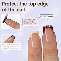 Misssix French Gel Nail Tips 160Pcs French Tip Press On Nails Short Square No Need To File Tips Prelasting Fake Nails For Na