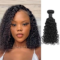 Gemmrnny Human Hair Bundles Deep Wave Bundles Premium Curly Bundles Human Hair 14 Inch 12A Water Wave Human Hair Bundles Unpr