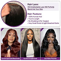 Uonoco Glueless Wigs Human Hair Pre Plucked Pre Cut 5X5 Hd Lace Closure Wigs Human Hair Wear And Go Glueless Wig 180 Density Bo