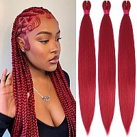 Colors Braiding Hair Pre Stretched 28 Inches 3 Bundles Extensions Kanekalon Synthetic Hair Three Color Mix Diy Combinations