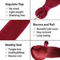 Colors Braiding Hair Pre Stretched 28 Inches 3 Bundles Extensions Kanekalon Synthetic Hair Three Color Mix Diy Combinations