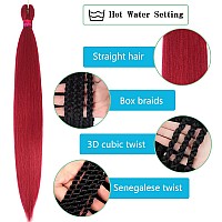 Colors Braiding Hair Pre Stretched 28 Inches 3 Bundles Extensions Kanekalon Synthetic Hair Three Color Mix Diy Combinations