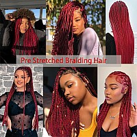 Colors Braiding Hair Pre Stretched 28 Inches 3 Bundles Extensions Kanekalon Synthetic Hair Three Color Mix Diy Combinations