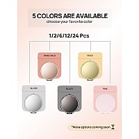 Getinbulk Compact Mirror For Purse Pack Of 24 Doublesided 1X2X Magnifying Round Metal Pocket Makeup Mirrors Round Pink Mars