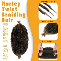 Marley Twist Braiding Hair 12 Inch 7 Packs Ombre Honey Blonde Spring Twist Hair Springy Afro Twist Hair Soft Marley Hair For Wra