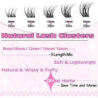 Lash Clusters Eyelash Extensions Wispy Eyelash Clusters Lash Extension 100Pcs 816Mm Natural Individual Lashes Fluffy Cluster La