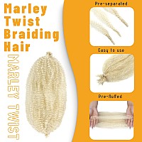 Marley Twist Braiding Hair 12 Inch 7 Packs Blonde Spring Twist Hair Springy Afro Twist Hair Soft Marley Hair For Wrapping Locs C