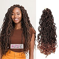 New Goddess Locs Crochet Hair 22 Faux Locs Crochet Hair Hippie Locs Synthetic Extension Ombre Crochet Locs Boho Style Crochet