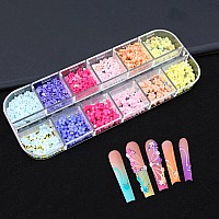 Votacos 3D Flowers Nail Charms 3D Pink Pastel Acrylic Flower For Nails Gold Caviar Beads Nail Decorations Mixed Rhinestones Kit