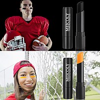 Meicoly Orange And Black Eye Black Stickwaterproof Eye Black Baseballsoftballfootballlacrosseblack Face Body Paint For Hall