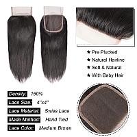 Liang Dian 16 Inch Human Hair Bundles Natural Color 4 Bundles With 14 Closure 12A Brazilian Virgin Hair 100 Unprocessed Straig