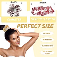 Cutebe 12 Pack Hair Ties Satin Hair Scrunchies For Women Soft Elastic Hair Ties No Damage Ponytail Holders Rubber Bands Hair Acc