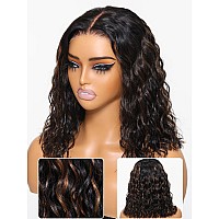 Nadula Ombre Highlight Glueless Short Bob Wig 7X5 Hd Bye Bye Knots Loose Body Wave Human Hair Wig Pre Plucked Pre Cut Lace Ombre