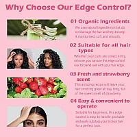 Edge Control Wax For Women Strong Hold Nongreasy Edge Control Smoother Edge Tamer Edge Wax Styling Tamer Edge Control For Blac