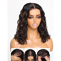 Nadula Ombre Highlight Glueless Short Bob Wig 7X5 Hd Bye Bye Knots Loose Body Wave Human Hair Wig Pre Plucked Pre Cut Lace Ombre