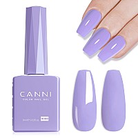 Canni Purple Gel Polish 1Pcs Gel Polish Purple Color Pale Violet Nail Polish Gel High Gloss Soak Off U V Gel Nail French Nail M