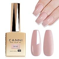 Canni Jelly Nail Gel Polish 1Pcs Gel Polish Jelly Purple Transparent Color Gel Polish Nail High Gloss Soak Off U V Gel Nail Fre