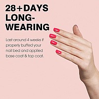 Canni Pink Gel Polish 1Pcs Gel Polish Hot Pink Color Gel Strawberry Pink Polish Nail High Gloss Soak Off U V Gel Nail French Na